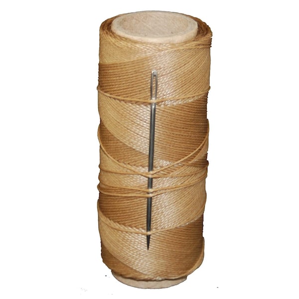 T.W. Evans Cordage Co. 2 oz. Wax Sail Kit with Needle Brown 11411 - main